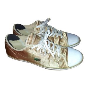 Lacoste Sneakers Gold with Logo on side US 7.5